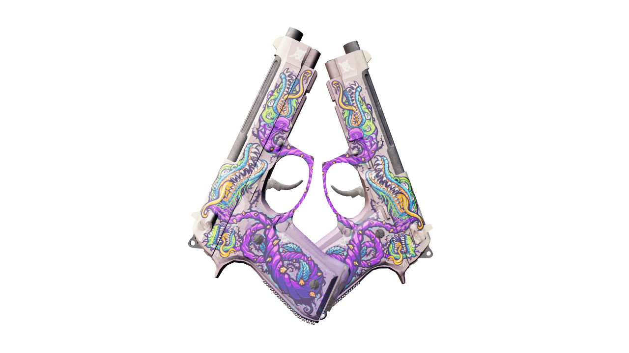 Back view of Dual Berettas | Flora Carnivora