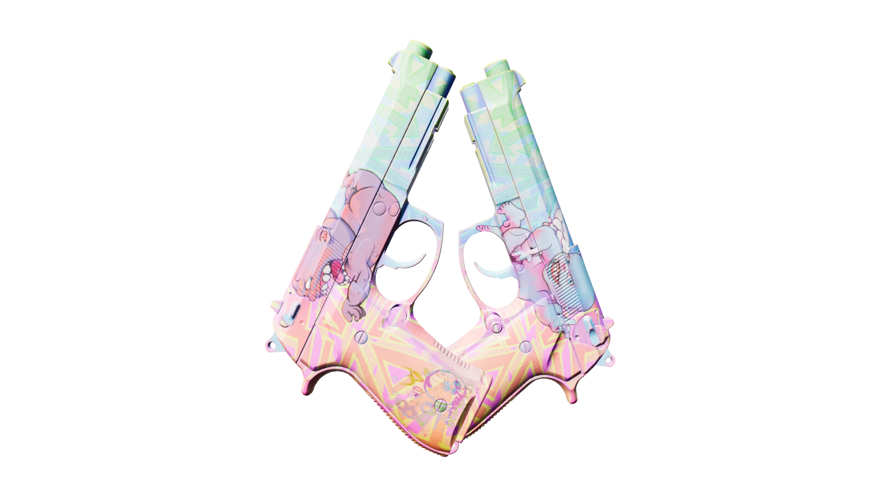 Back view of Dual Berettas | Sweet Little Angels