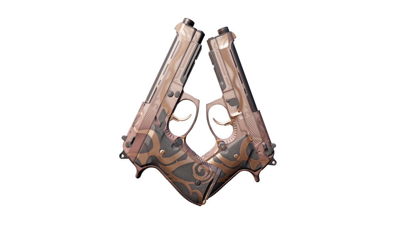 Back view of Dual Berettas | Mystic Conjunction