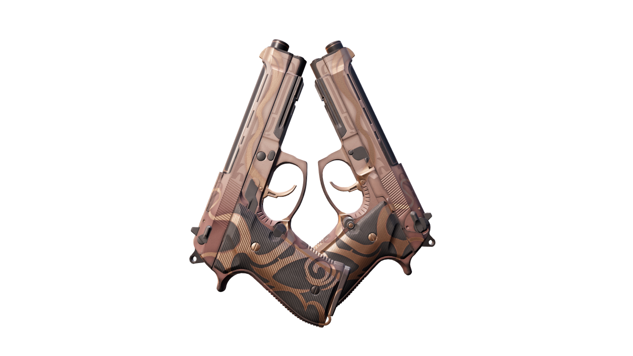 Front view of Dual Berettas | Mystic Conjunction