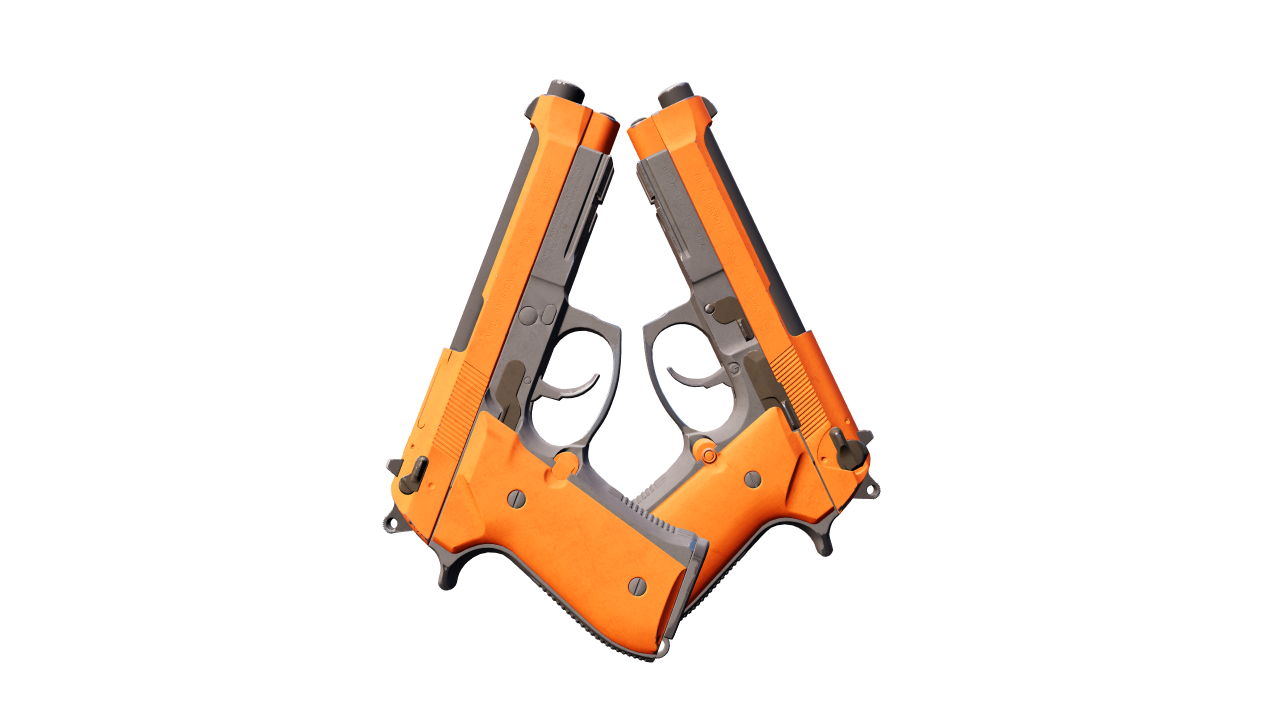 Front view of Dual Berettas | Demolition