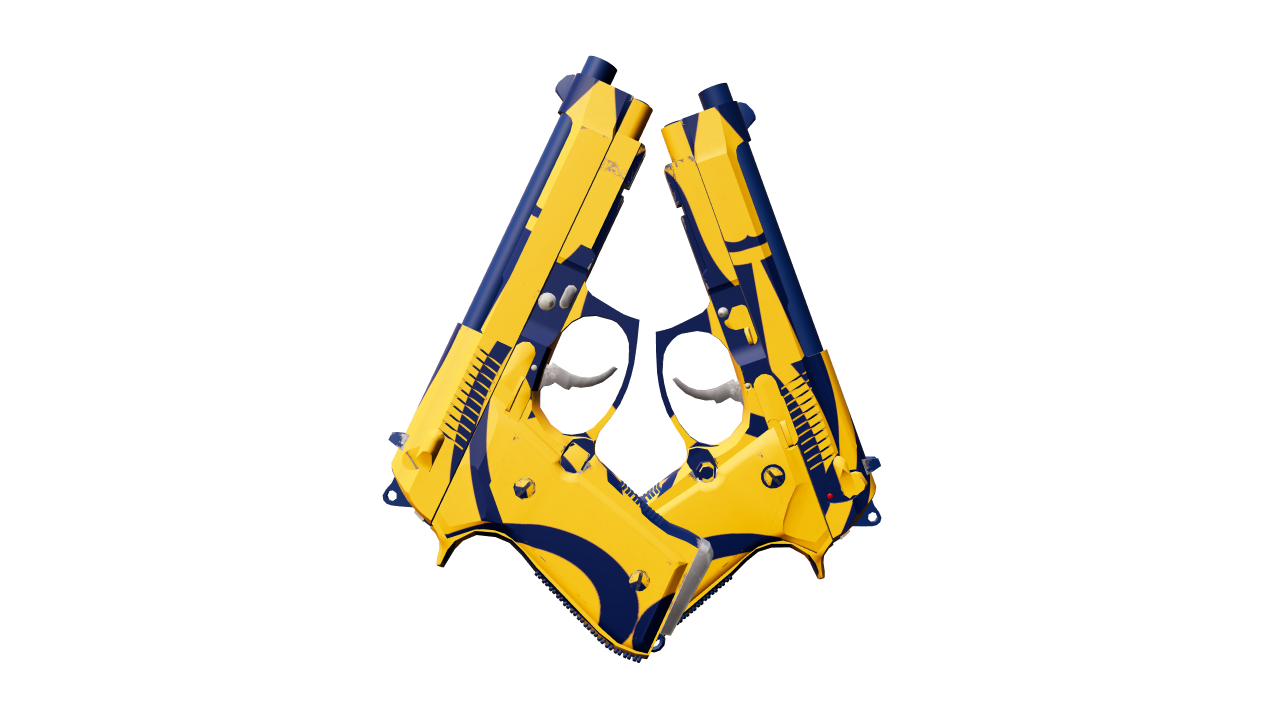 Back view of Dual Berettas | Marina