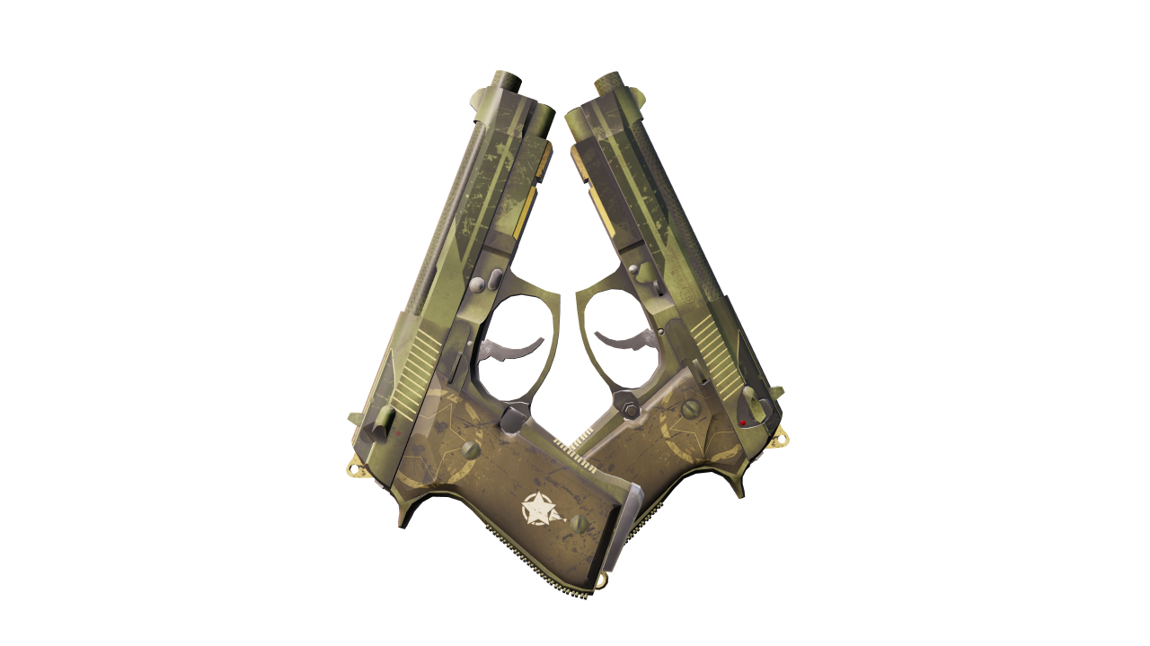 Front view of Dual Berettas | Retribution