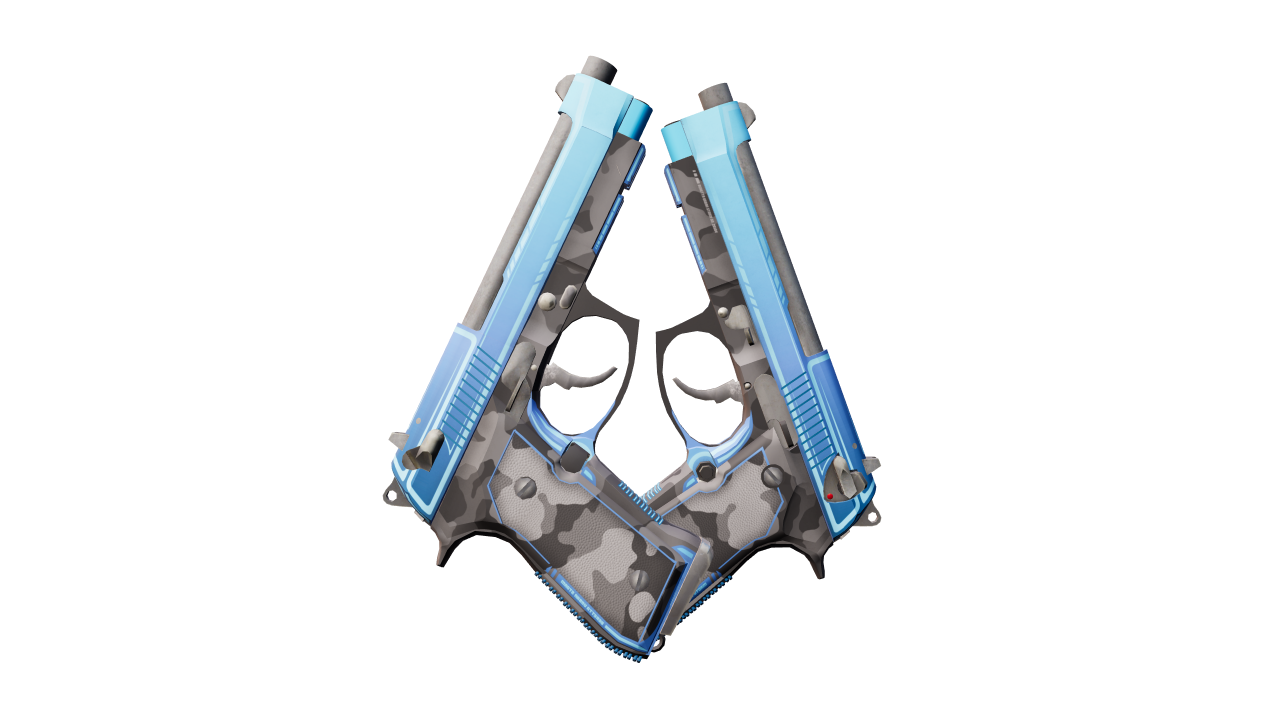 Back view of Dual Berettas | Urban Shock