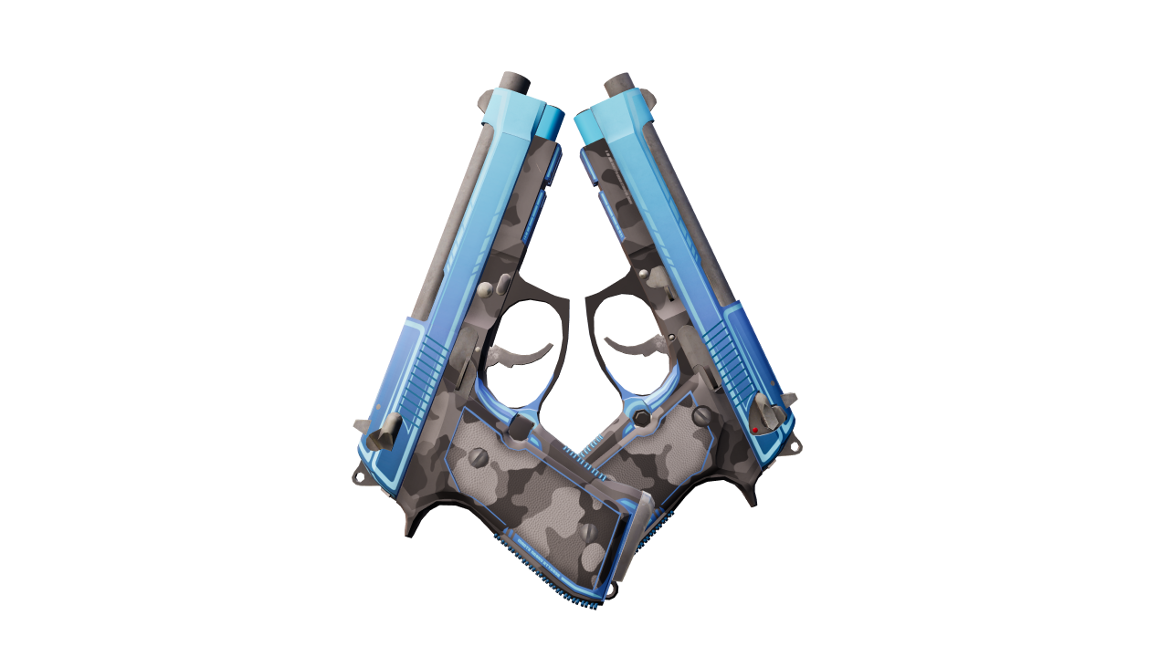 Front view of Dual Berettas | Urban Shock