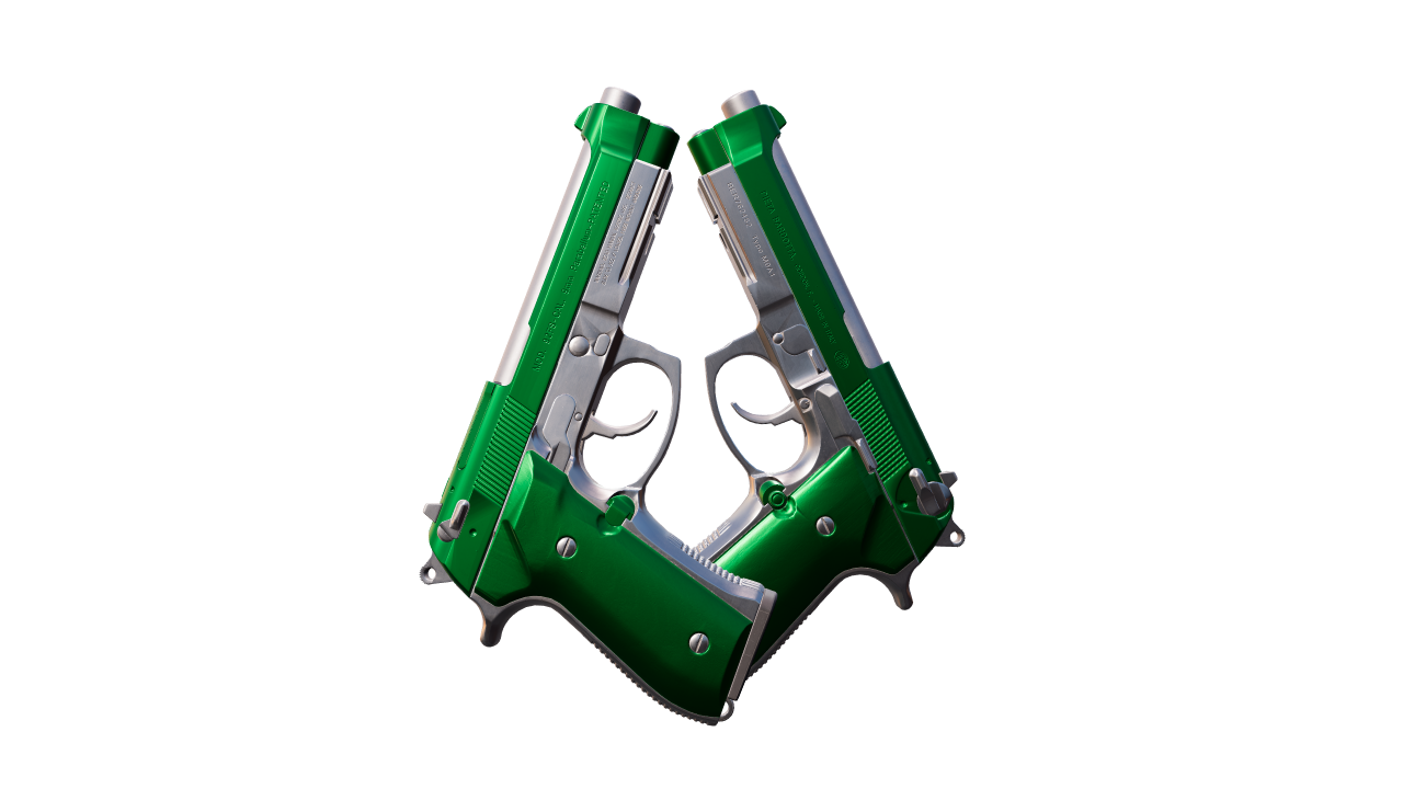 Front view of Dual Berettas | Emerald | Emerald