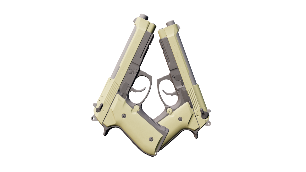 Back view of Dual Berettas | Colony