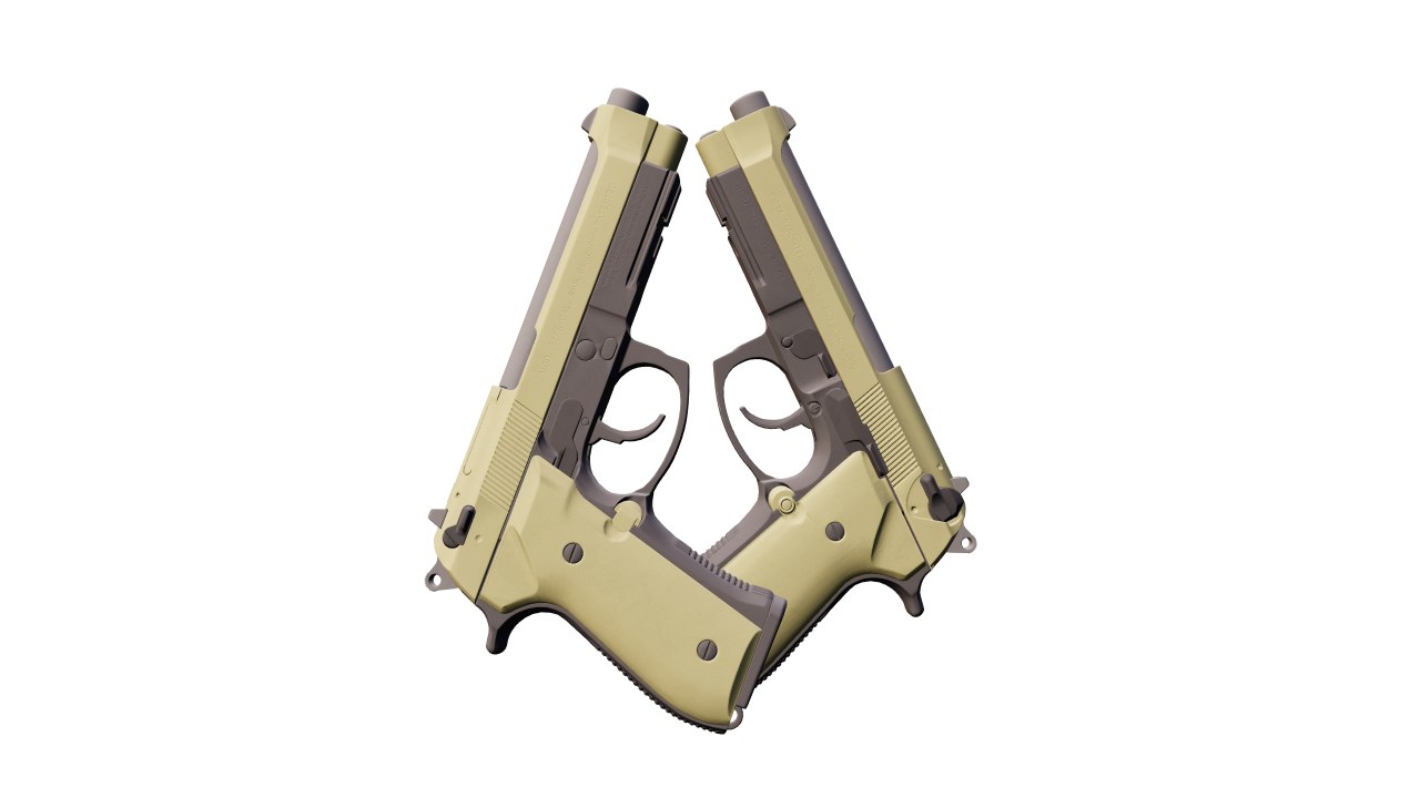 Front view of Dual Berettas | Colony