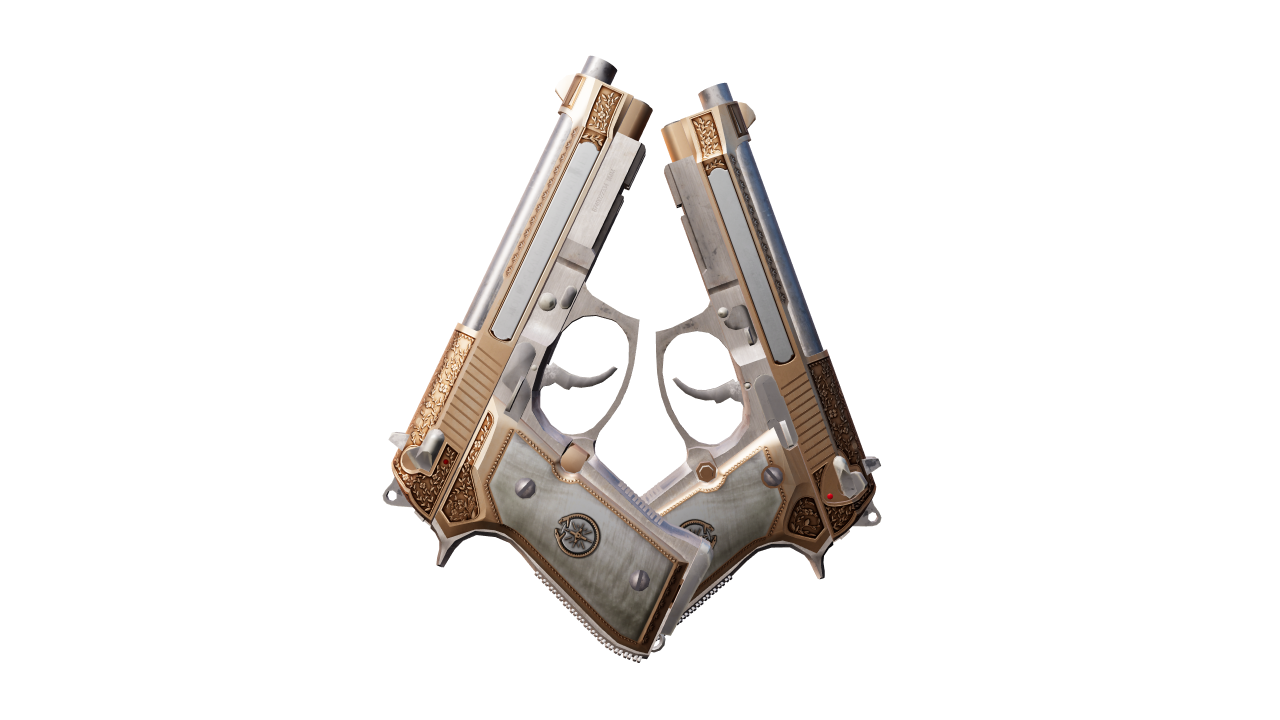 Back view of Dual Berettas | Cartel