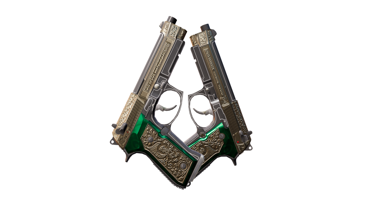 Back view of Dual Berettas | Royal Consorts