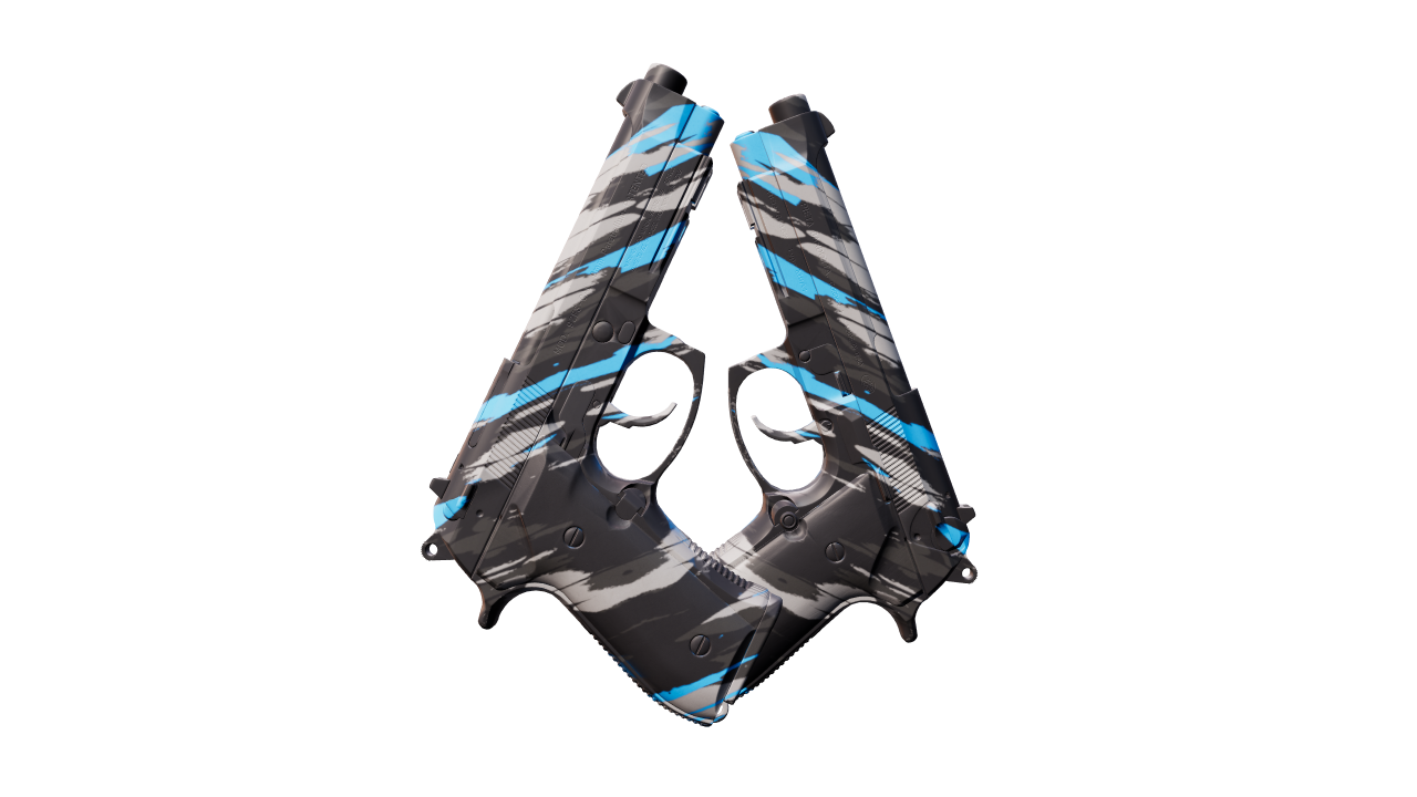 Back view of Dual Berettas | Shred