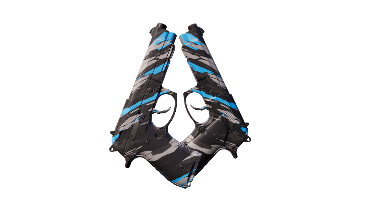 Front view of Dual Berettas | Shred