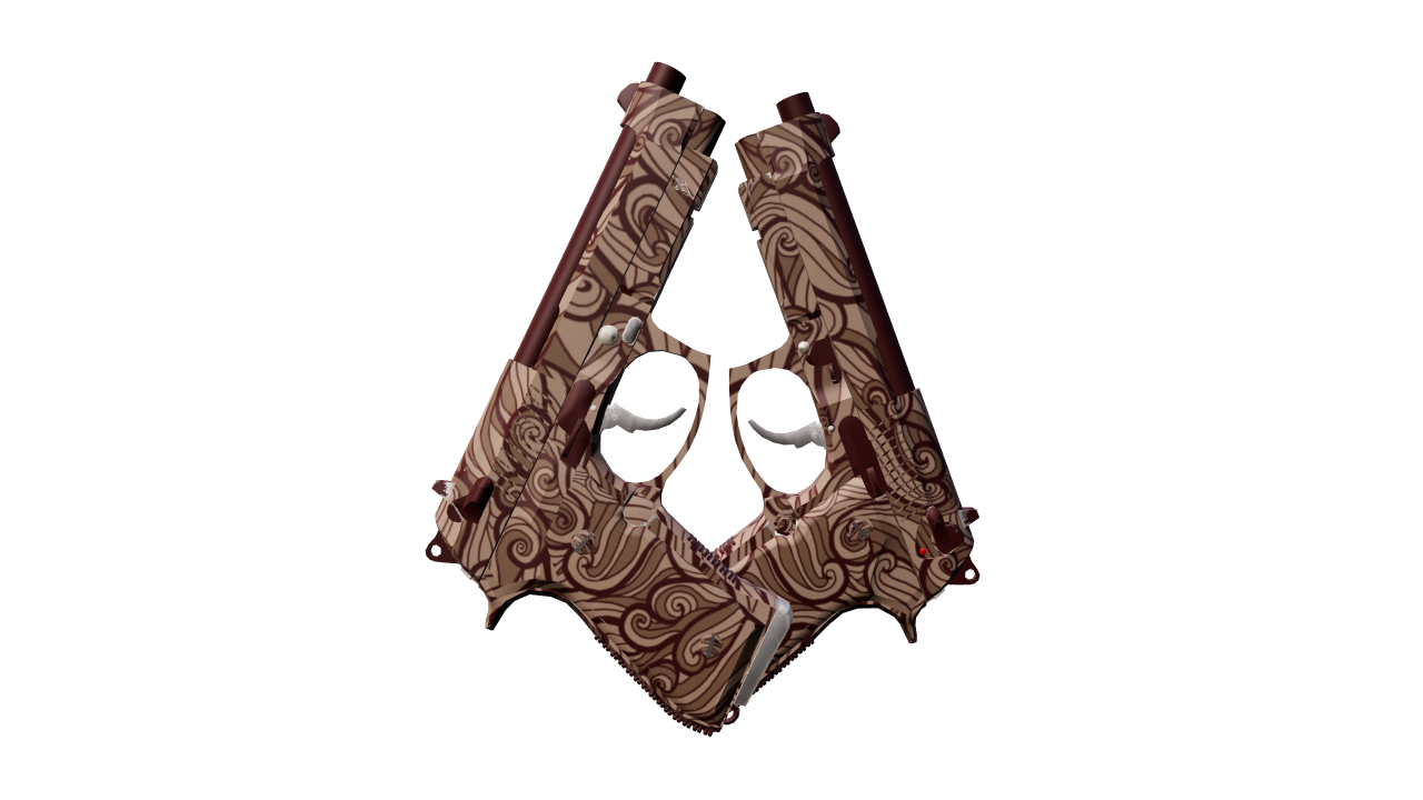 Back view of Dual Berettas | Pyre