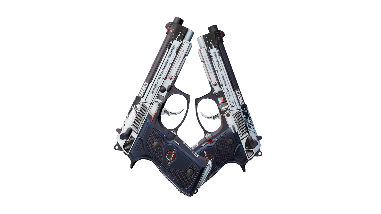 Back view of Dual Berettas | Dezastre