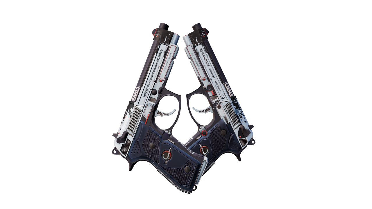 Front view of Dual Berettas | Dezastre