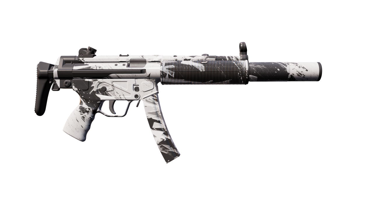 Back view of MP5-SD | Snow Splash