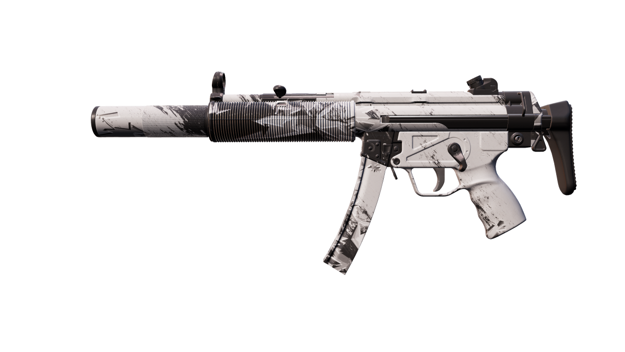 Front view of MP5-SD | Snow Splash