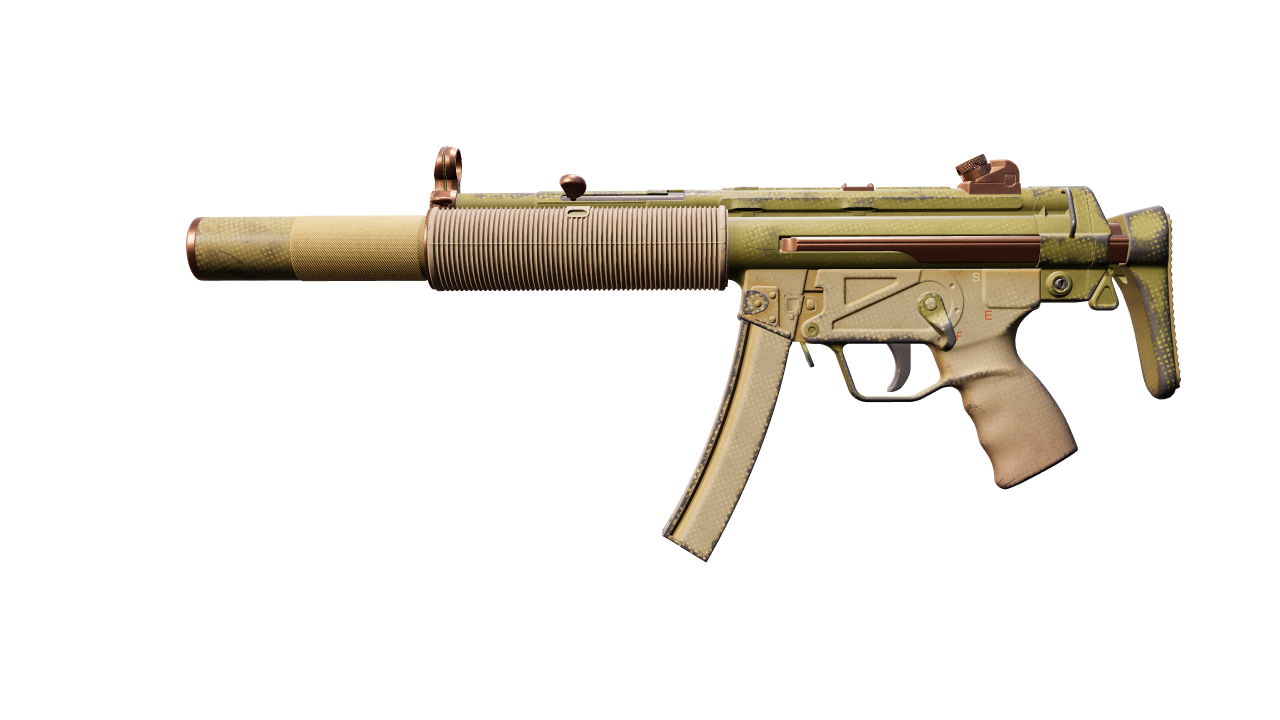 Front view of MP5-SD | Savannah Halftone