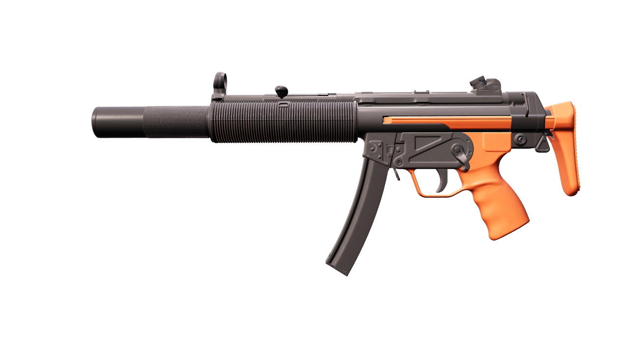 Front view of MP5-SD | Nitro