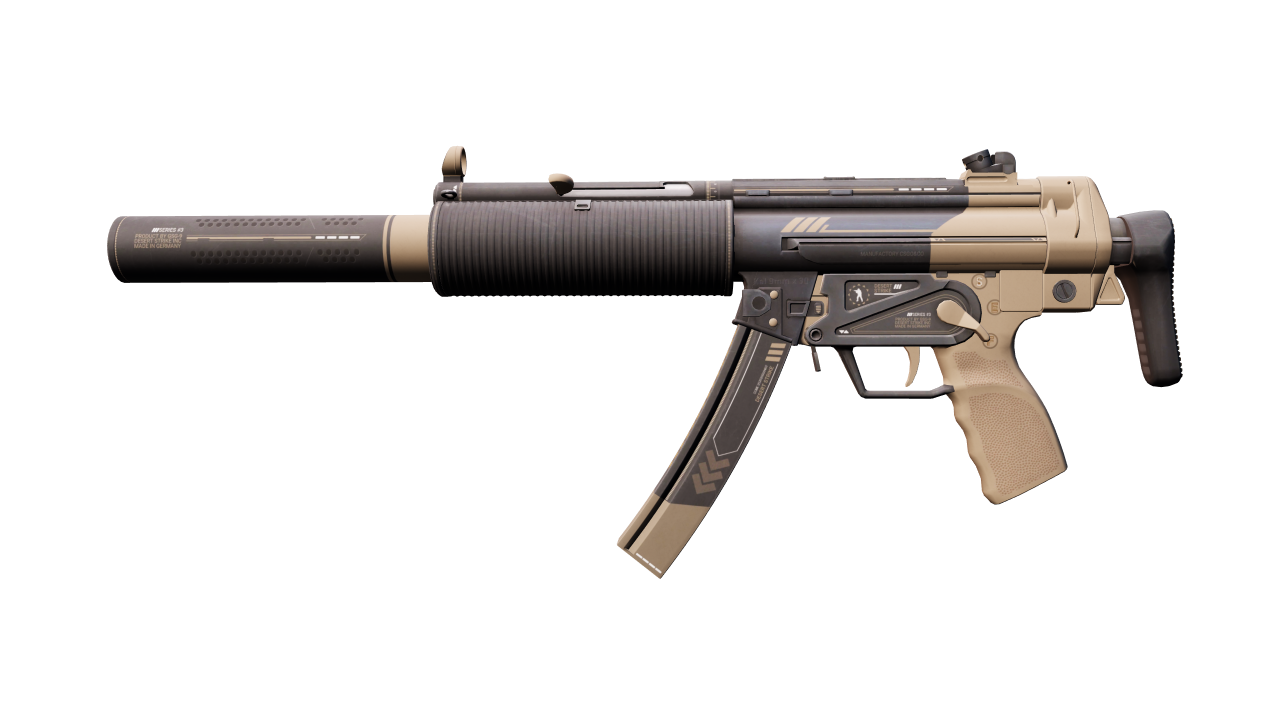 Front view of MP5-SD | Desert Strike