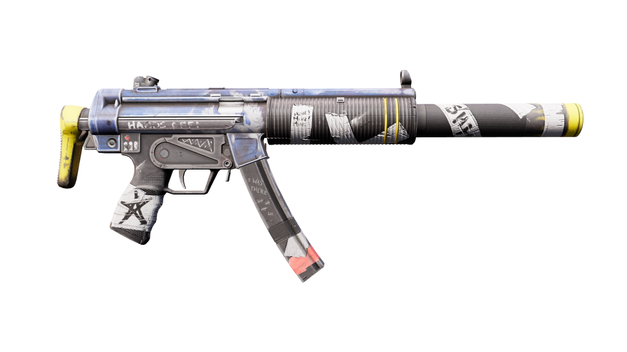 Back view of MP5-SD | Kitbash