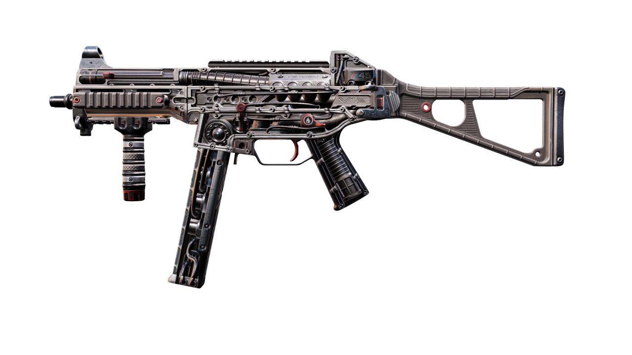 Front view of UMP-45 | Motorized