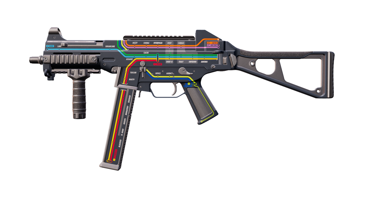 Front view of UMP-45 | Late Night Transit
