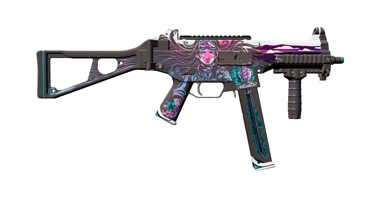 Back view of UMP-45 | Neo-Noir