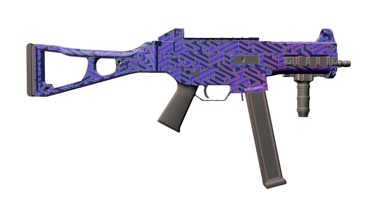 Back view of UMP-45 | Minotaur's Labyrinth
