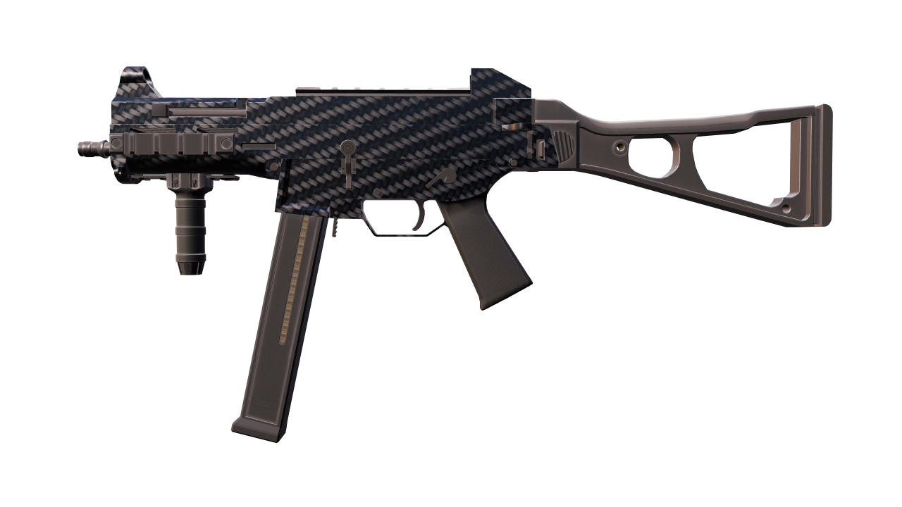 Front view of UMP-45 | Carbon Fiber