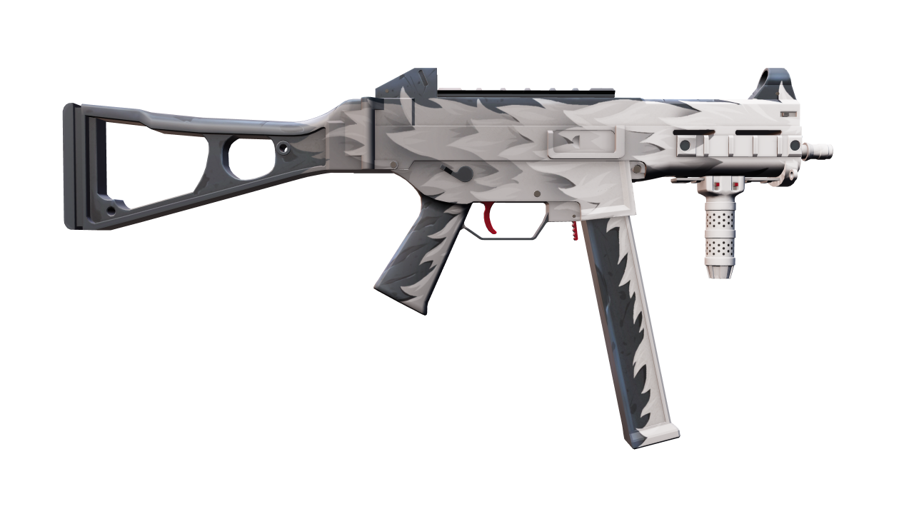 Back view of UMP-45 | Arctic Wolf