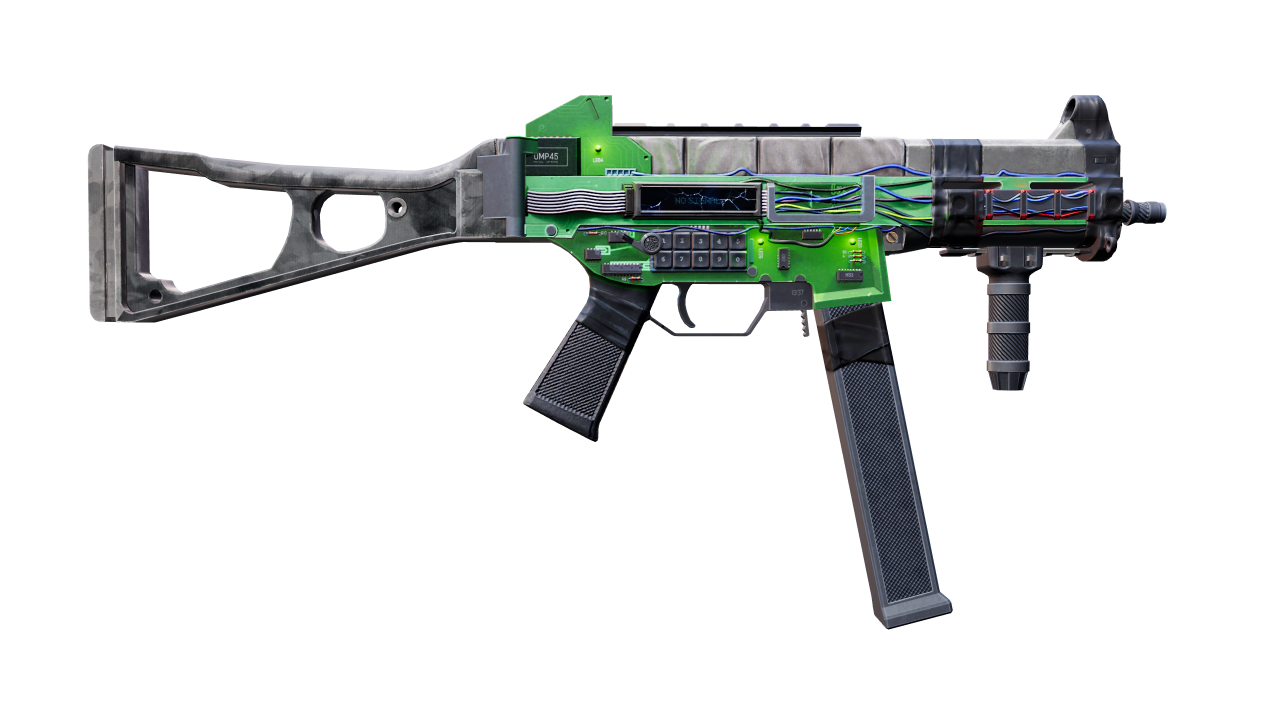 Back view of UMP-45 | Plastique
