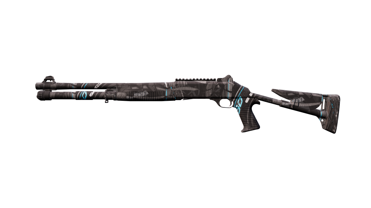 Front view of XM1014 | Blue Tire