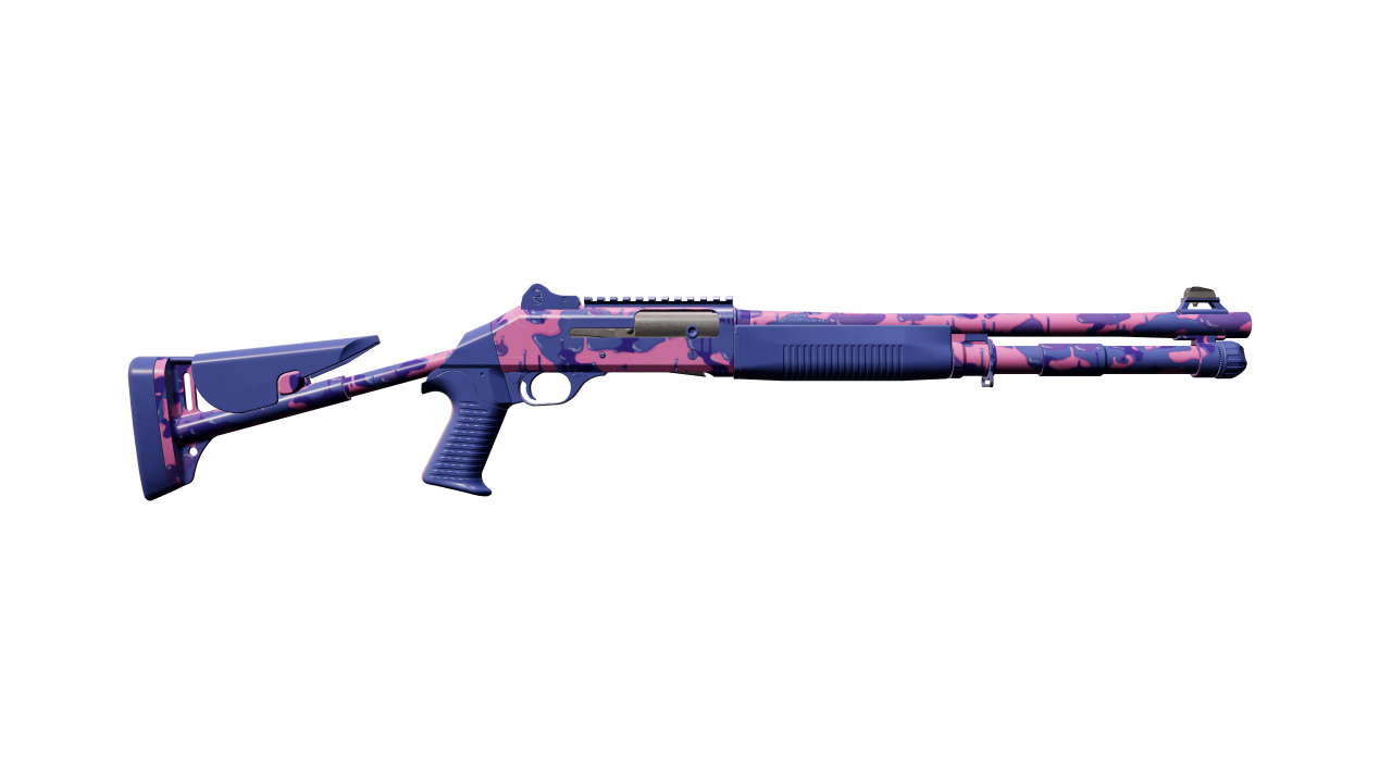 Back view of XM1014 | Gum Wall Camo