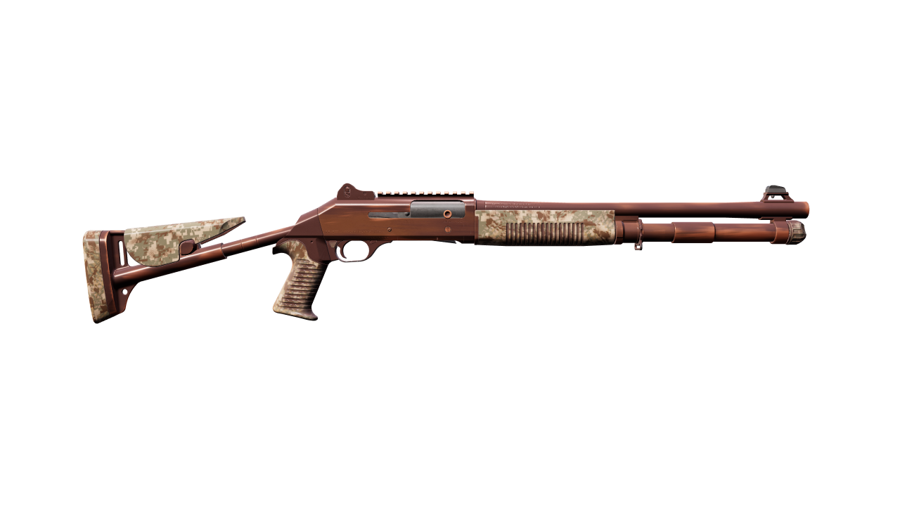 Back view of XM1014 | Copperflage