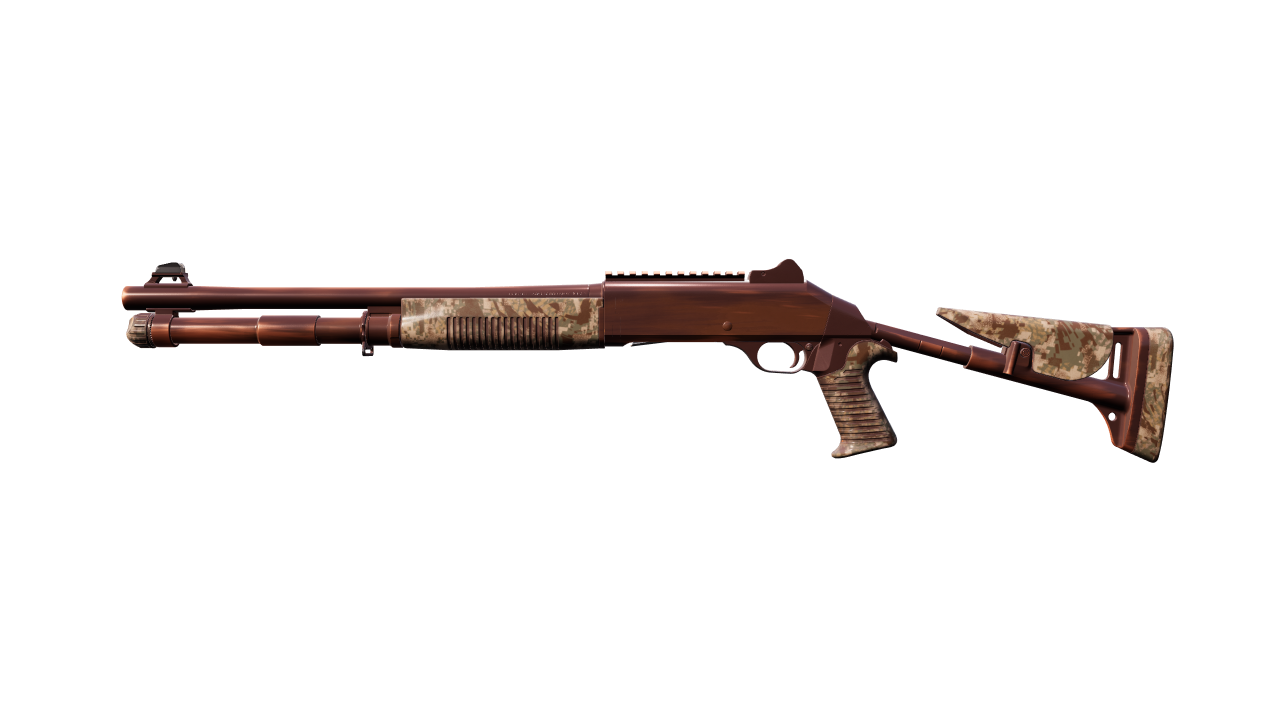 Front view of XM1014 | Copperflage