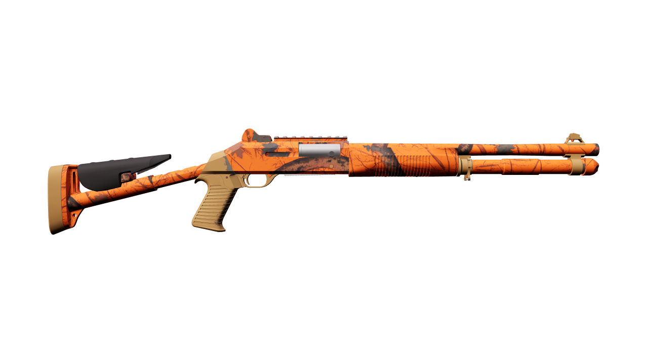 Back view of XM1014 | Blaze Orange