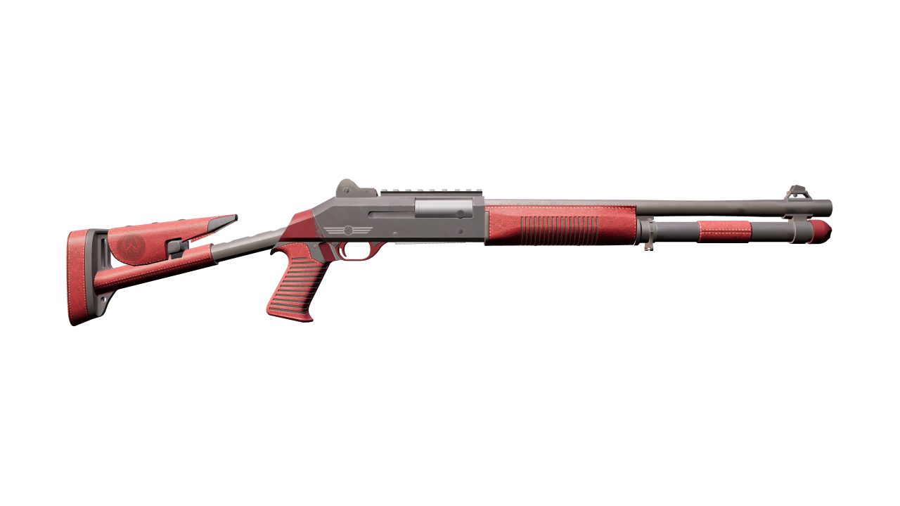 Back view of XM1014 | Red Leather