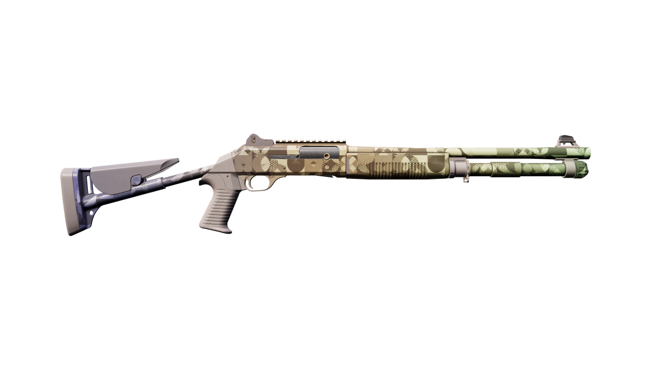 Back view of XM1014 | Halftone Shift
