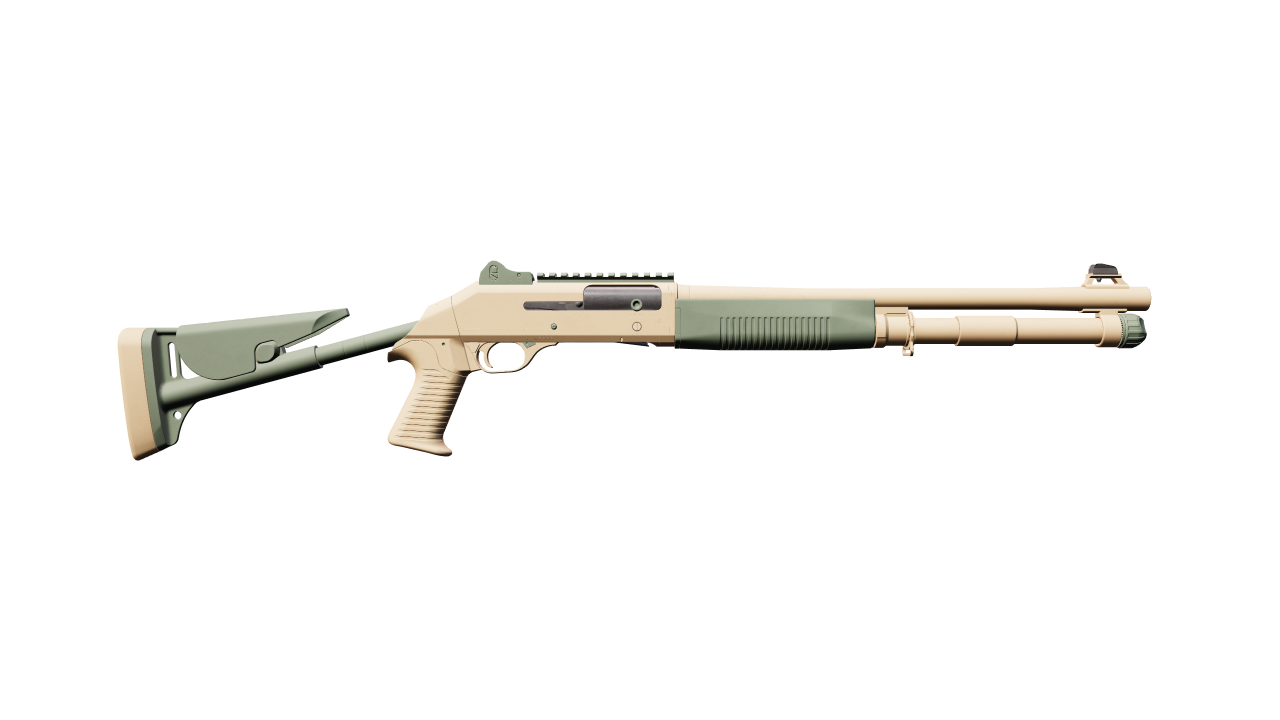 Back view of XM1014 | Grassland