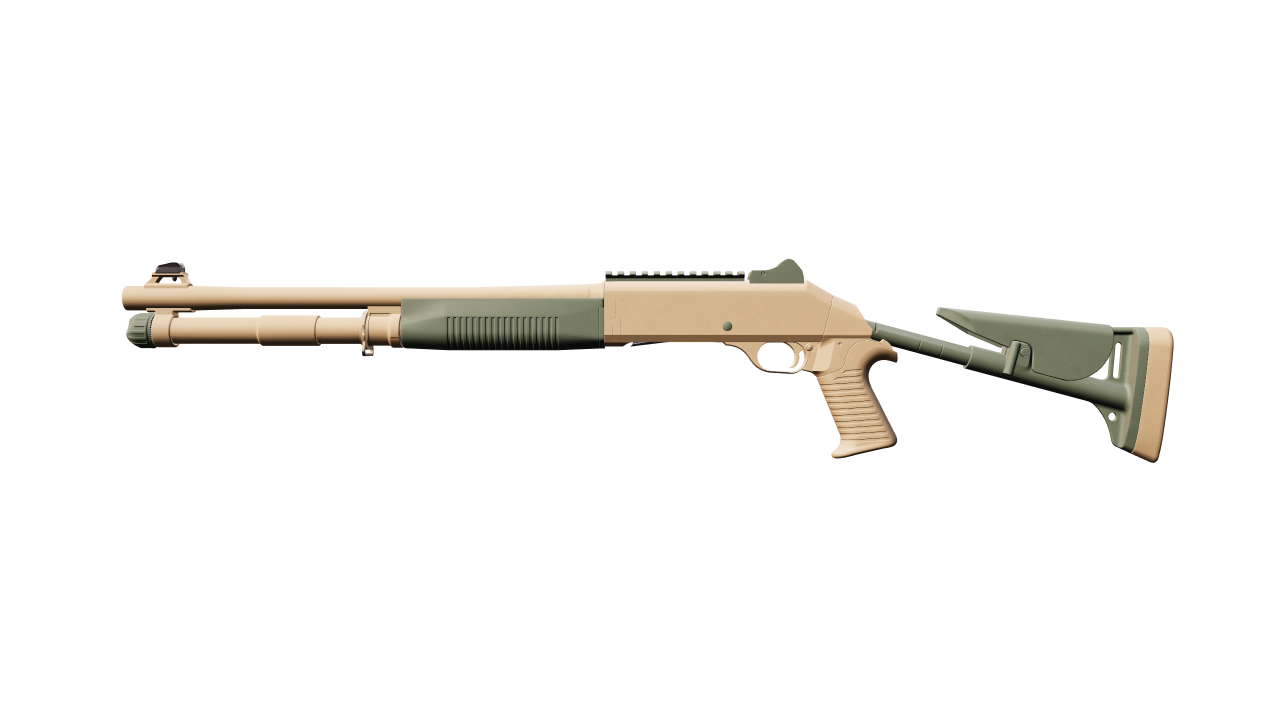 Front view of XM1014 | Grassland
