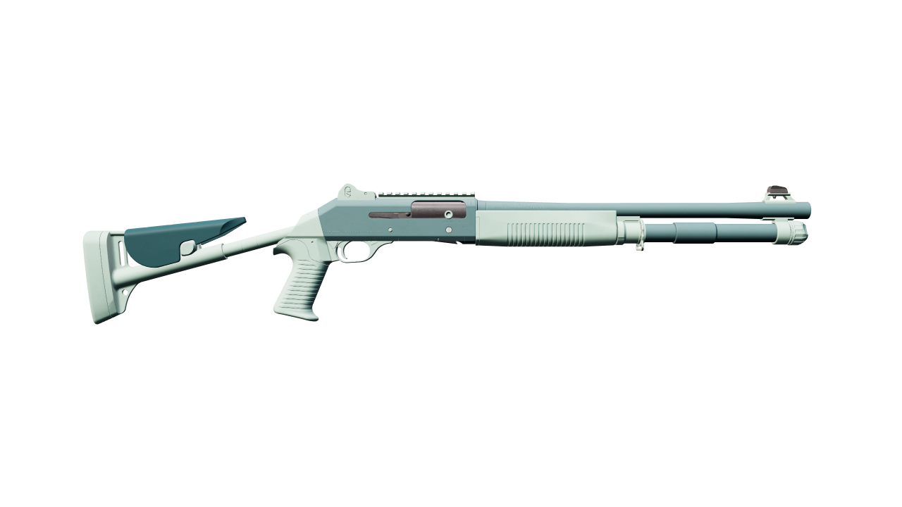 Back view of XM1014 | Blue Spruce