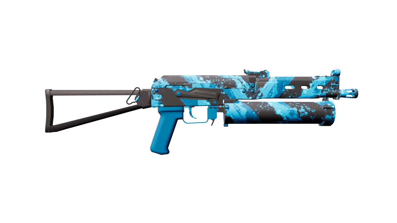 Back view of PP-Bizon | Blue Streak
