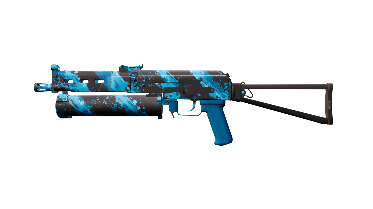 Front view of PP-Bizon | Blue Streak