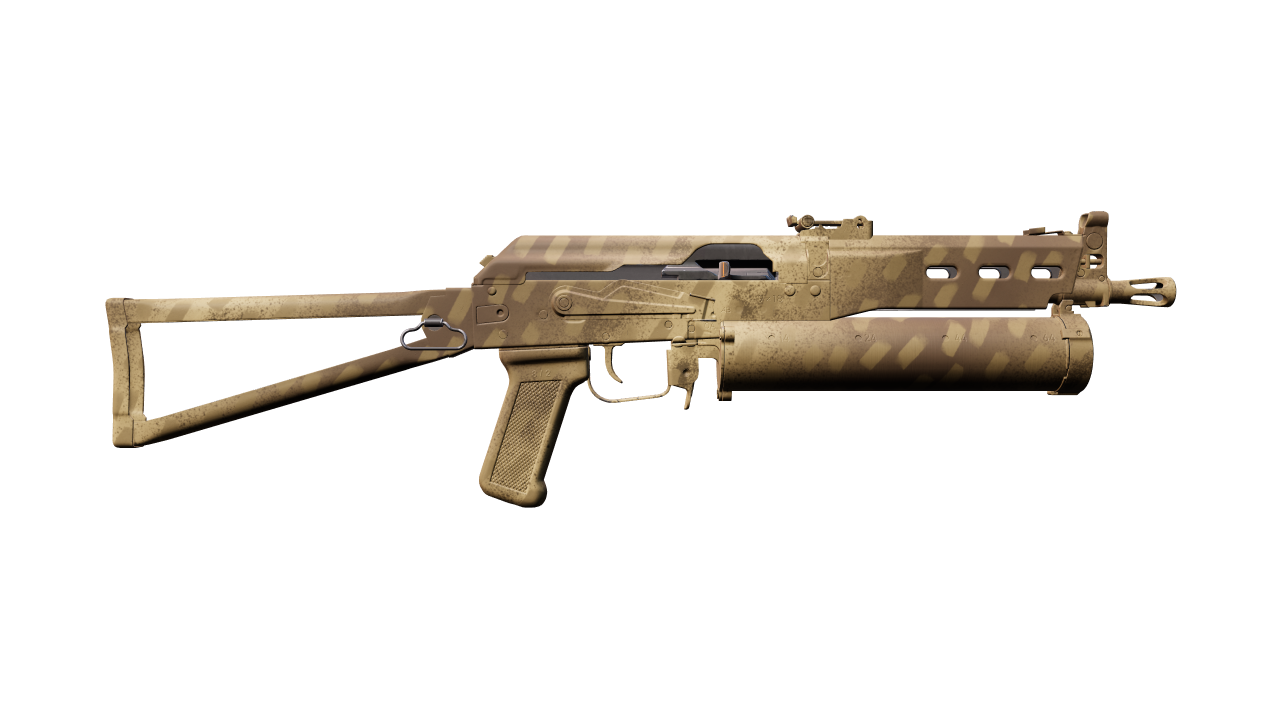 Back view of PP-Bizon | Sand Dashed