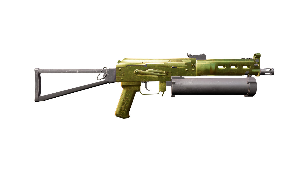 Back view of PP-Bizon | Brass