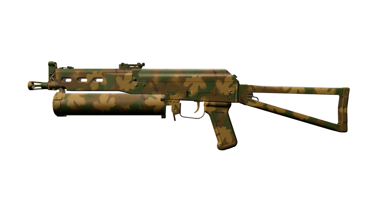 Front view of PP-Bizon | Forest Leaves