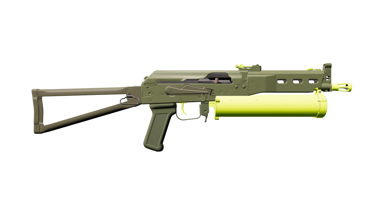 Back view of PP-Bizon | Chemical Green