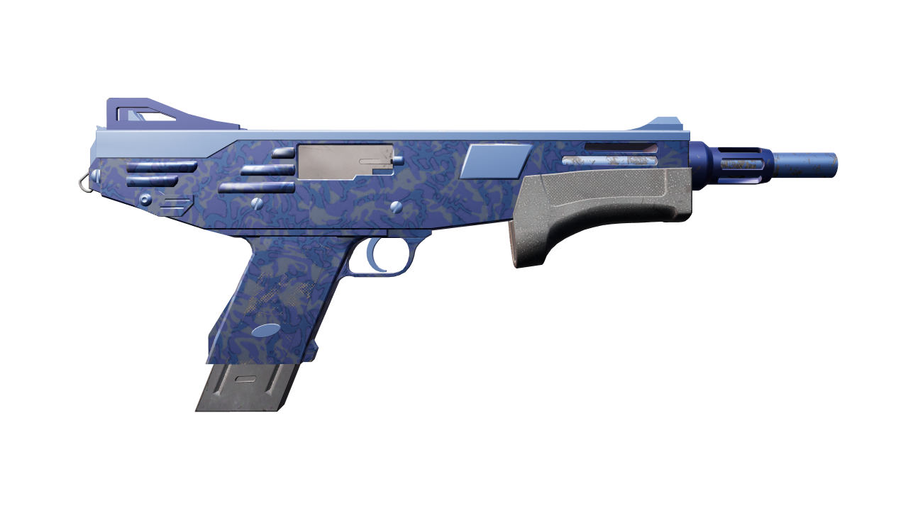 Back view of MAG-7 | Navy Sheen