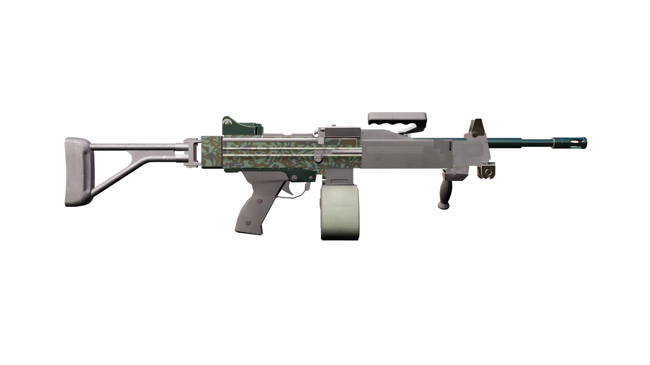 Back view of Negev | Army Sheen